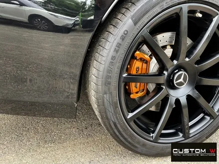 벤츠 S63 AMG 쿠페 무광 블랙 휠도색 + 카본 세라믹 골드 캘리퍼 도색 / 용인 처인구
