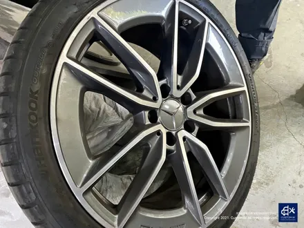 벤츠 C43 AMG 블랙유광 휠도색 + 레드 캘리퍼 도색 / 용인 처인구