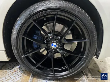 BMW F30 328i 휠수리 후 무광 블랙 휠도색 / 용인 처인구