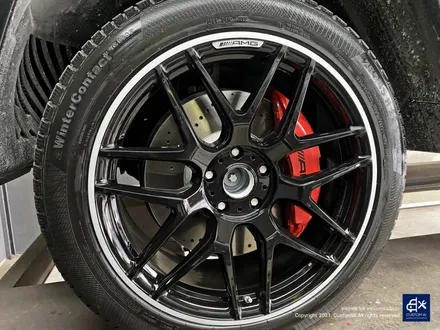 벤츠 G63 AMG G바겐 22인치 블랙 실버 투톤 유광 휠도색 / 용인 처인구