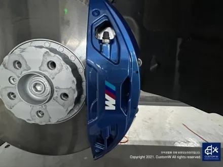 와_! 이게 플렉스다_! 전기차 럭셔리 세단 BMW I7 블루 캘리퍼 도색 고객과의 소통을 중요시하는 커스텀 W (feat. 훈훈한 카톡 내용 캡처 ) / 용인 처인구