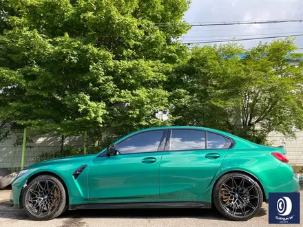 2년 만에 재방문 주신 고객 / BMW G80 M3 competition 826M 휠 상처 수리 후, 다이아몬드 커팅 휠 수리 복원 (블랙 틴트 스모크 클리어 마감 / 난이도 上) / 용인 처인구