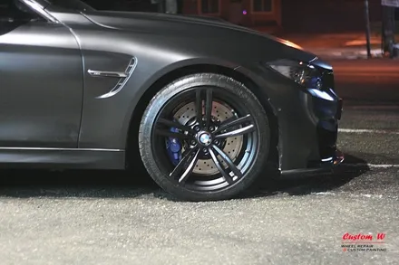 BMW M4 맷블랙(블랙무광) 휠도색으로 바디와 완벽한 조화를 맞추다. / 용인 처인구