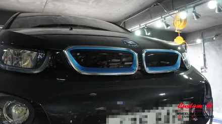 미래에서 만들어 오늘을 달리는 BMW I3 차량의 다이아몬드컷팅 휠수리. / 용인 처인구