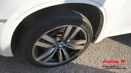 총체적 난국의  BMW X6M 휠복원(다이아몬드컷팅 휠수리), 완료 후 피렐리 PZERO 타이어 교체. / 용인 처인구