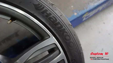 BMW M5(F10) 343M휠 상처수리 후 블랙유광 휠도색. / 용인 처인구