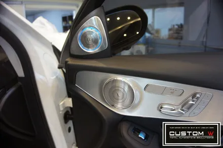벤츠 GLC 220d 쿠페 3d 부메스터 전동트위터 설치, 부메스터 미드커버 교체. / 용인 처인구