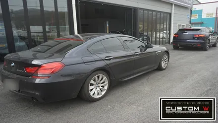 BMW 640d 블랙유광 휠도색, 고스트크롬 휠도색 2가지 컬러 휠도색 작업 함께 보기. / 용인 처인구