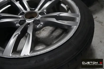 BMW F30 320D 휠 상처 수리 후, 고스트 크롬 휠도색 & 부식 녹 제거 후, 캘리퍼 도색. / 용인 처인구