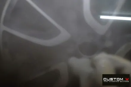 벤츠 GLC43 블랙유광 휠도색 + 레드 캘리퍼 도색 / 용인 처인구