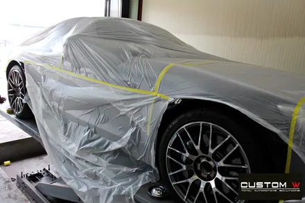 벤츠 GT AMG 쿠페 정확한 공정으로 블랙유광 휠 도색, 골드 캘리퍼 도색 / 용인 처인구