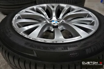 BMW 5GT 휠 상처 수리 후 고스트크롬 휠 도색 / 용인 처인구