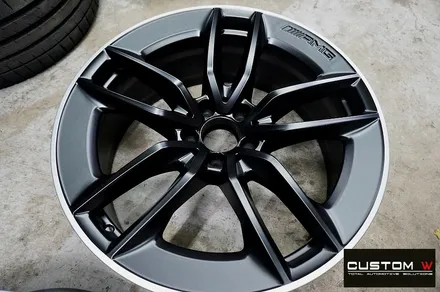 벤츠 CLS53 AMG 무광 투톤 휠도색 + 레드 캘리퍼 도색 / 용인 처인구