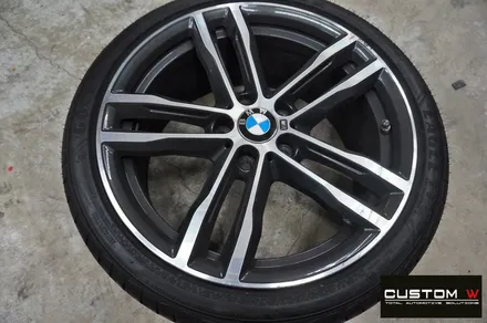 BMW 430i 컨버터블 휠 상처 수리 후 블랙유광 휠도색 / 용인 처인구