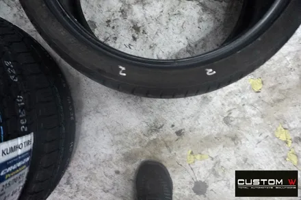 벤츠 CLS53 AMG 블랙실버 유광 투톤 휠도색 + 레드 캘리퍼 도색 / 용인 처인구