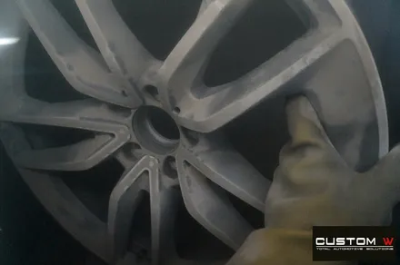 벤츠 CLS53 AMG 블랙 실버 유광 투톤 휠도색 + 레드 캘리퍼 도색 / 용인 처인구