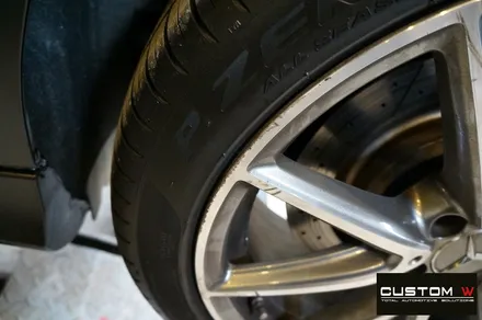 벤츠 A45 AMG 휠 상처 수리 후 블랙유광 휠도색 / 용인 처인구