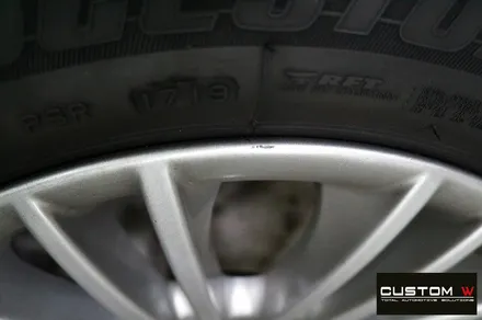 BMW F10 520d 휠 상처 수리 후 고스트 크롬 휠도색 / 용인 처인구