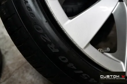 BMW 750Li 휠 상처 수리 후 고스트 크롬 휠도색 + 블랙 캘리퍼 도색 / 용인 처인구