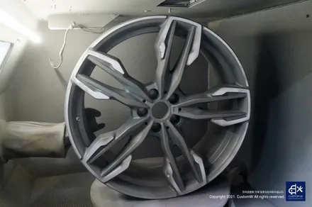 BMW X3 다이아몬드 컷팅 무광 휠복원 휠수리 / 용인 처인구