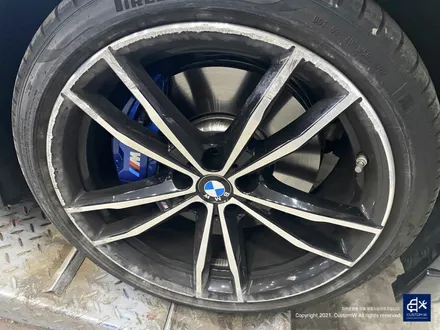 BMW G20 320d 투어링 791M 휠수리 후 블랙유광 휠도색 / 용인 처인구