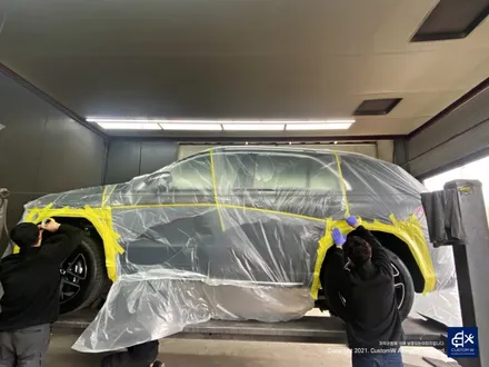 Mercedes-AMG GLE53 블랙유광 휠도색 & 레드 캘리퍼 도색 / 용인 처인구