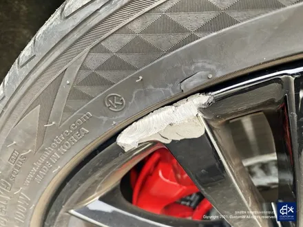 벤츠 CLS400d 휠수리 후 블랙유광 휠도색 / 용인 처인구