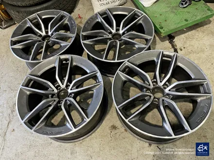 벤츠 CLS300d  블랙 실버 투톤 유광 휠도색 + 레드 캘리퍼 도색 / 용인 처인구