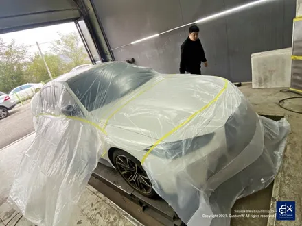 BMW G80 M3 블랙유광 휠도색 + 애시드 그린 캘리퍼 도색 / 용인 처인구
