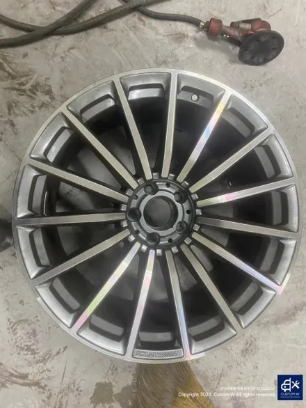 사고로 인해 안타깝게도 재방문 벤츠 GT43 AMG 투톤 유광 휠도색 / 용인 처인구