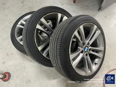 BMW F30 397M 휠 상처 수리 후, 골드 휠 도색 / 용인 처인구