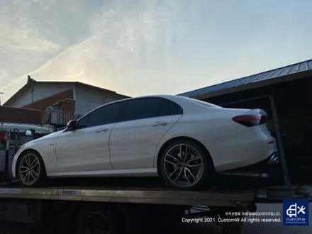 벤츠 E53 AMG 무광 블랙 실버 투톤 휠 도색 + 카본 세라믹 골드 캘리퍼 도색 / 용인 처인구