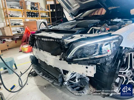 벤츠 W205 C220d 순정 멀티빔 라이트 업그레이드로 더욱 밝은 야간 주행! / 용인 처인구