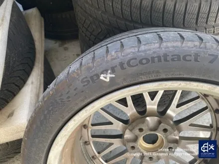 BMW E92 M3 BBS LM 투피스 휠 분해 후, 스포크 오렌지 골드 도색 + 림 폴리싱 작업 / 용인 처인구