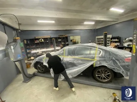 이건 부식 그 자체.. BMW G30 520D 캘리퍼 녹 제거 후, 블루 컬러 도색 + 블랙 유광 휠도색 / 용인 처인구