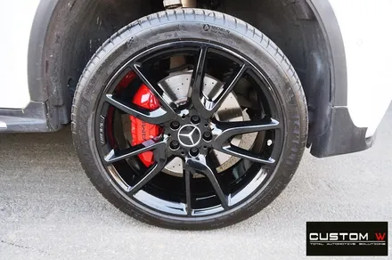 벤츠 GLC43 블랙유광 휠도색 + 레드 캘리퍼 도색 / 용인 처인구