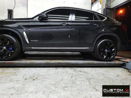 BMW X6 매트 블랙 휠 + 블루 캘리퍼 도색 / 용인 처인구