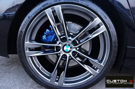 BMW 640d 고스트크롬 휠 도색 + 블루 캘리퍼 도색 / 용인 처인구
