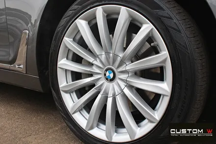 BMW G12 730Ld 휠 상처 수리 후 실버 휠복원 / 용인 처인구