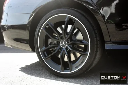 벤츠 21년식 E53 AMG 블랙 실버 투톤 무광 휠도색 + 건메탈 캘리퍼 도색 / 용인 처인구