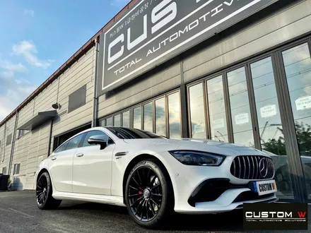 벤츠 GT43 AMG 블랙 유광 휠도색 + 레드 캘리퍼 도색 / 용인 처인구