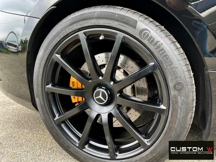 벤츠 S63 AMG 쿠페 무광 블랙 휠도색 + 카본 세라믹 골드 캘리퍼 도색 / 용인 처인구
