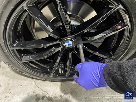 BMW G30 520d 662M 휠수리 후 블랙유광 휠도색 / 용인 처인구