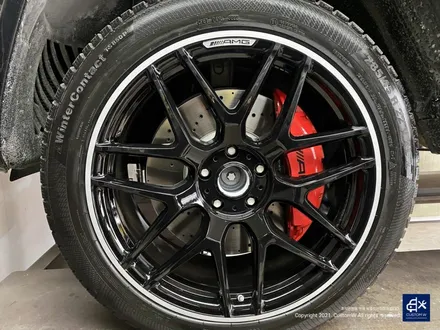 벤츠 G63 AMG G바겐 22인치 블랙 실버 투톤 유광 휠도색 / 용인 처인구