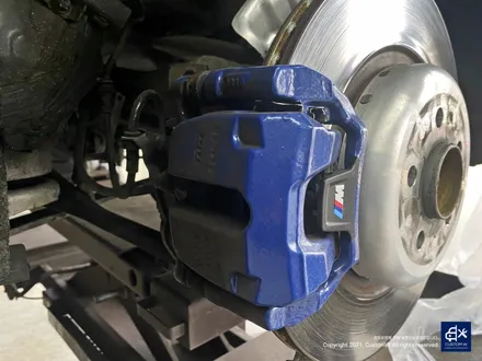 BMW G06 X6 블랙유광 휠도색 + 레드 캘리퍼 도색 / 용인 처인구