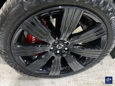 볼보 XC90 휠수리 후 블랙유광 휠도색 / 용인 처인구
