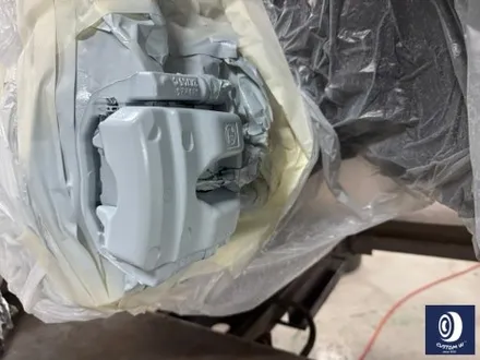 벤츠 W214 E300 휠 상처 수리 후, 다이아몬드 커팅 휠 복원 + 애시드 그린 캘리퍼 도색 / 용인 처인구