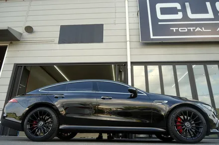 요즘 핫 한 벤츠 AMG GT 4도어 블랙 유광 휠도색, 레드 캘리퍼 도색. / 용인 처인구