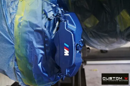 BMW 신형 G05 X5 30d 블랙유광 휠도색 + 블루 캘리퍼 도색 / 용인 처인구