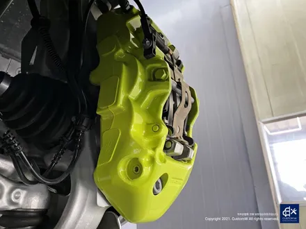 벤츠 신형 GT43 AMG 블랙유광 휠도색 + 애시드 그린 캘리퍼 도색 / 용인 처인구